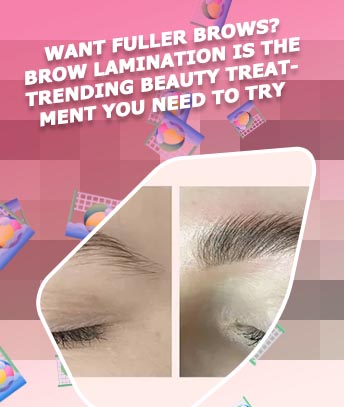 Brow lamination with sparse brows