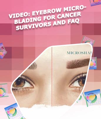 Microblading and shading eyebrows