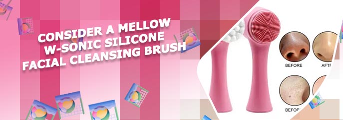 Silicone facial cleanser massager